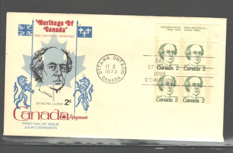 CANADA 1970 CANADIAN PRIME MINISTERS #586 -593 FDC's