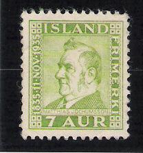Iceland  Scott#  197  MNG