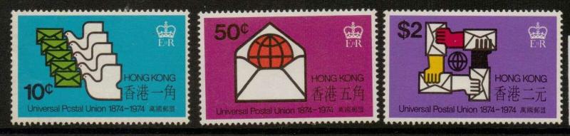 HONG KONG SG308/10 1974 UPU MNH