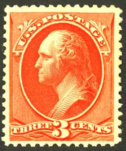 U.S. #214 MINT OG LH THIN