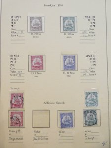 EDW1949SELL : GERMAN EAST AFRICA Mint & Used collection on pages. Scott Cat $619