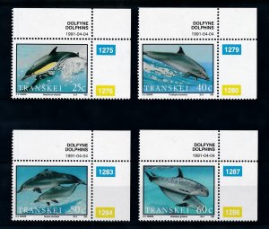 [99775] Transkei 1991 Marine life dolphins  MNH