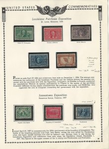 United States Collection 1904-1907, #323-327, 328-330 Used Stamps