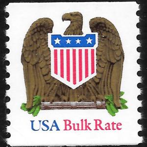 Sc 2604  (10¢) Eagle & Shield Bulk Rate Single, MNH