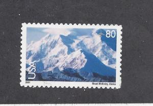 C137 Air mail Single stamp 80cent Mount McKinley Alaska AK