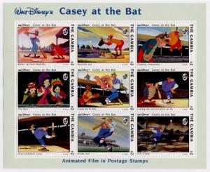 Gambia 1441 MNH Disney, Sports, Casey at Bat, Baseball