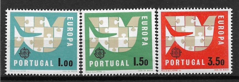 1963 Portugal 916-8 Europa C/S of 3 MNH