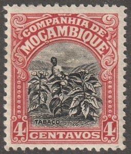 Mozambique company, stamp, scott#118,  mint, hinged,  Tabaco,