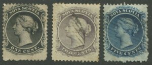 NOVA SCOTIA #8, 9, 10 USED