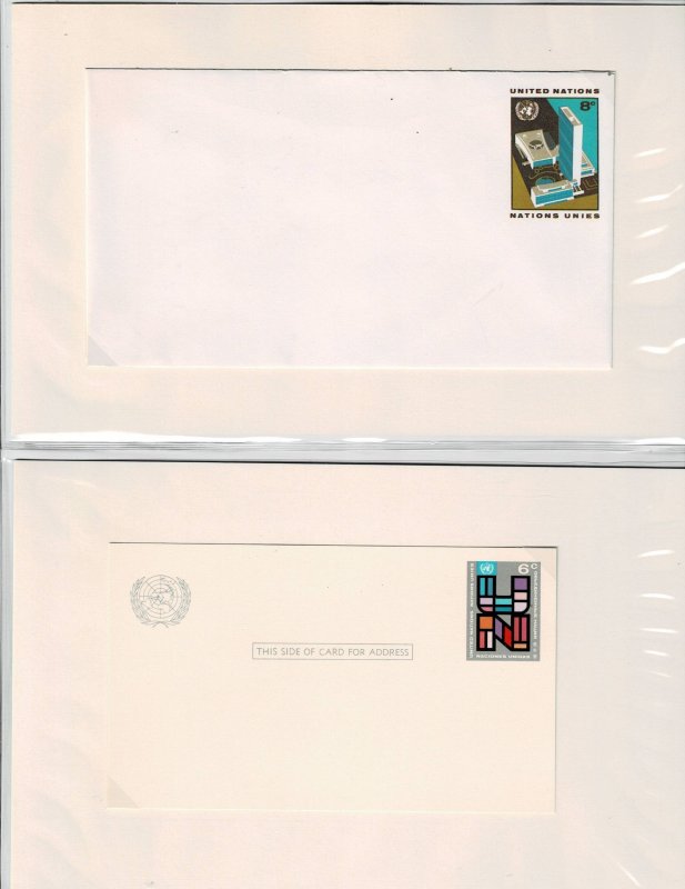 United Nations MNH Collection In Red Borek Hingless Album