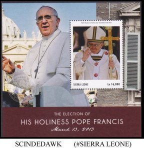 SIERRA LEONE - 2013 THE ELECTION OF HIS HOLINESS POPE FRANCIS - MIN/SHT MNH