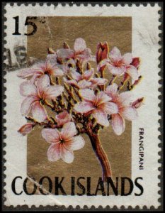 Cook Islands 211 - Used - 15c Frangipani (1967)