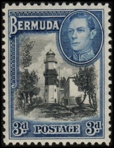 Bermuda 121A - Mint-NH - 3p St David's Lighthouse (1942) (cv $1.40)