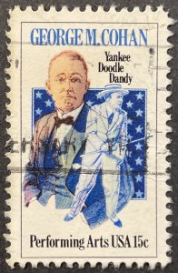 US #1756 Used F/VF 13c George M. Cohan - Yankee Doodle Dandy 1978 [G15.1.3]