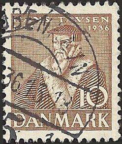 Denmark -  #254 - Used - SCV-0.25
