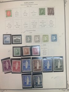 KAPPYSTAMPS ICELAND VERY NICE COLLECTION OF 100'S INCLUDING BETTER J49