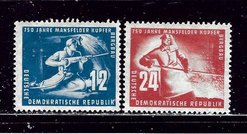 Germany (DDR) 68-69 MNH 1950 Copper Mining   #2