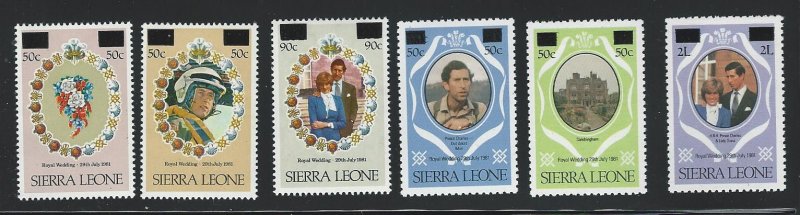 Sierra Leone mnh  sc 540 - 545