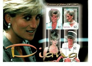 Nevis - 2003 - Princess Diana - Sheet of 4 Stamps - Scott #1332 - MNH