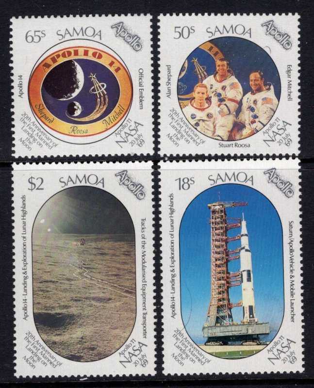 Samoa 760-763 Space MNH VF