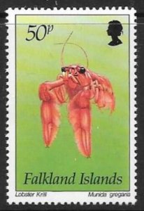 FALKLAND ISLANDS SG708 1994 50p MARINE LIFE MNH 