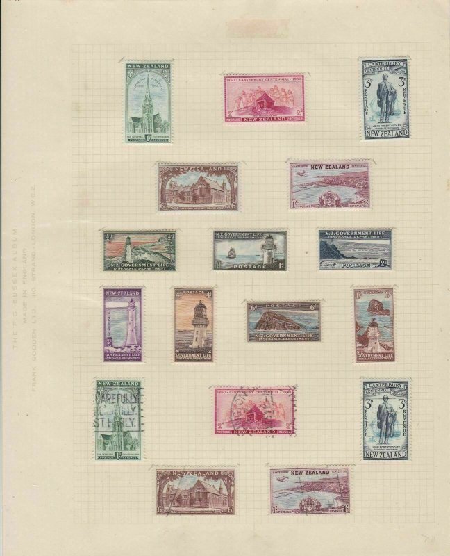 new zealand stamps page  ref 18886