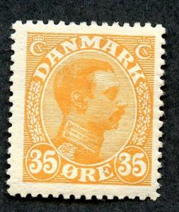 Denmark Sc# 114, MLH, SCV $29.00