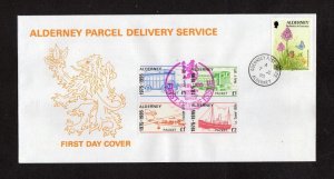 ALDERNEY PARCEL: 1995 20th ANNIVERSARY FIRST DAY COVER