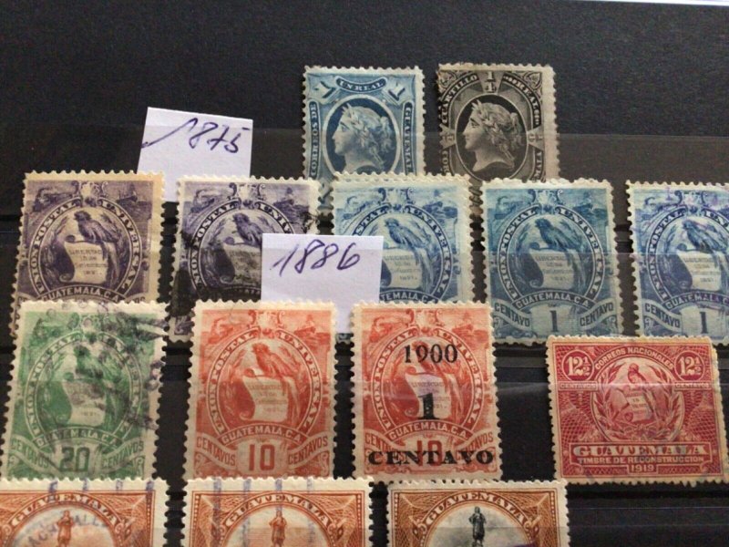 Guatemala 1875 to 1886 used & unused stamps A12779