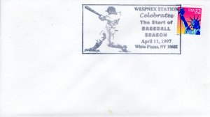 START OF BASEBALL SEASON,  WHITE PLAINS, NY   1997  FDC14212