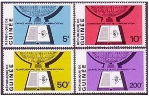 Guinea 560-563, MNH. Michel 561-564. Telecommunication Day, 1970. Radar.