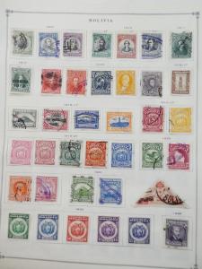 EDW1949SELL : BOLIVIA Very clean Mint & Used collection on album pages Cat $1171