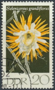 German Democratic Republic  SC# 1254  Used Flowers  see details and scans 