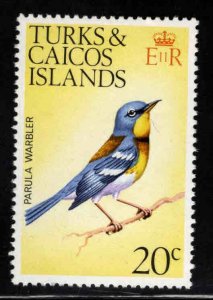 Turks and Caicos Islands Scott 275a MNH** Parula Warbler Bird  wmk 314