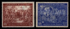 Germany [British/US/Russia Zone] 1947 Leipzig Spring Fair, Set [Unused]