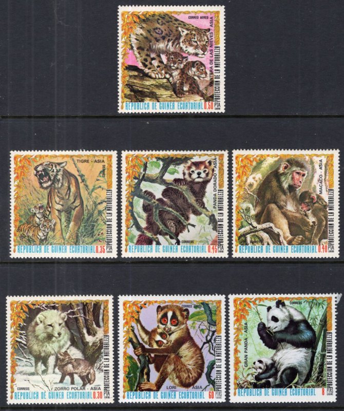 Equatorial Guinea 7694-7700 Animals MNH VF