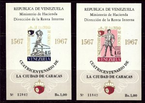 Venezuela C952a-53a MNH 1967 S/S listed in note in Scott    (ha1007)