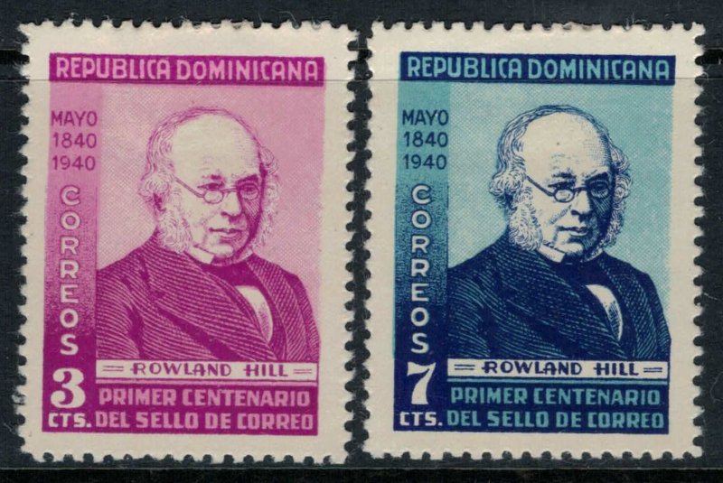 Dominican Republic #356-7*  CV $10.00  Rowland Hill, inventor of the stamp