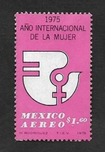 SE)1975 MEXICO, INTERNATIONAL WOMEN'S YEAR, EMBLEM OF THE YEAR OF WOMEN ...