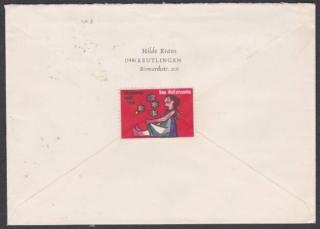 GERMANY 1961 registered cover - nice franking - ...........................a3422