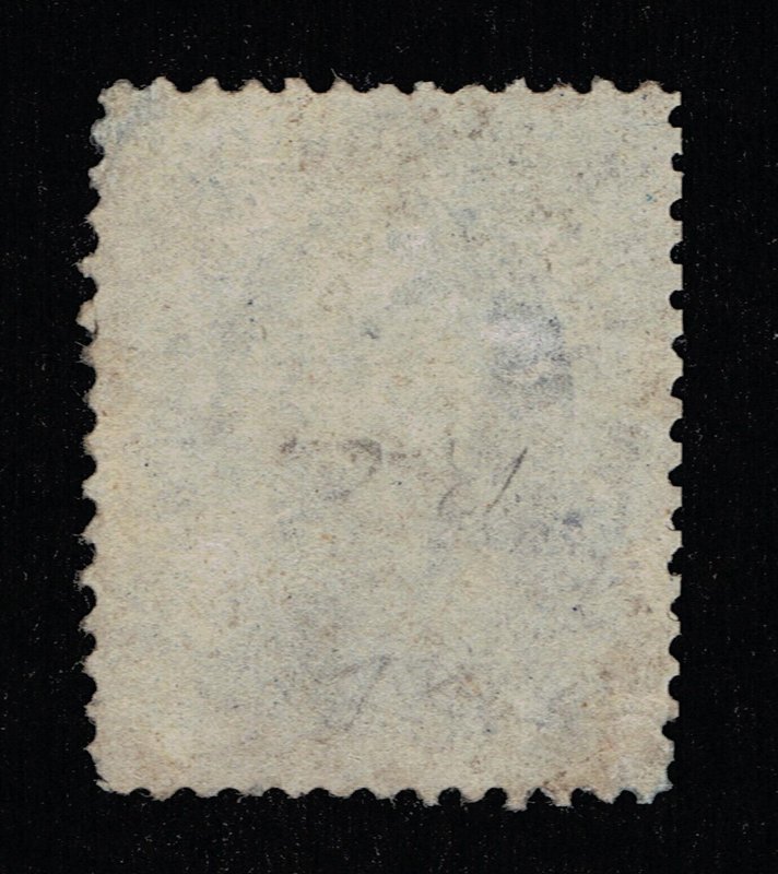 EXCELLENT GENUINE SCOTT #72 F-VF USED 1861 NBNC 90₵ BLUE WASHINGTON PSAG CERT