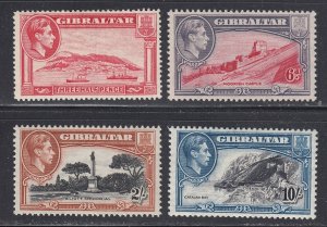 Gibraltar #109, 113, 115, 117 Mint