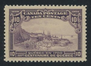 Canada 101 - 10 cent Quebec Tercentenary - PSE Graded Cert: XF/Sup 95 Mint OGph