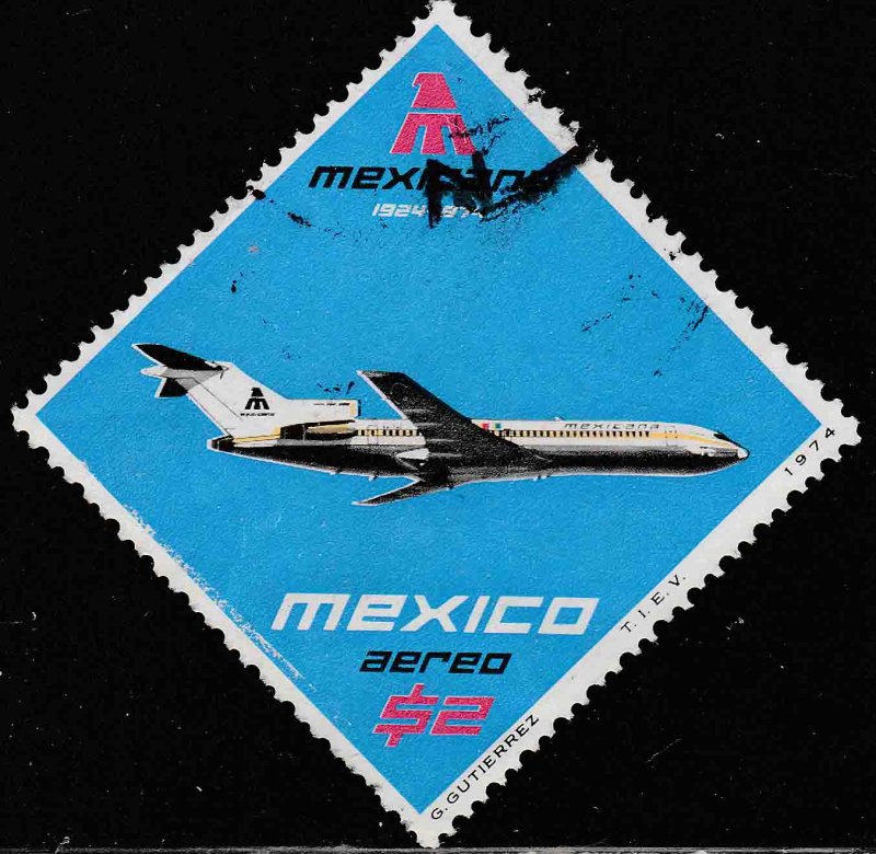 MEXICO C431, 50th Anniversary of Mexicana Airlines USED. F-VF.(1304)