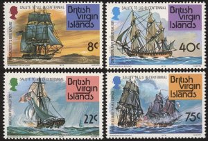 BRITISH VIRGIN ISLANDS Sc 309-12 VF/MNH - 1976 American Bicentennial