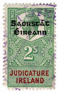 (I.B) George V Revenue : Judicature Ireland 2/- (Free State OP)