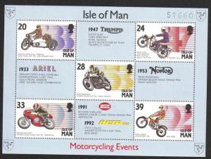 Isle of Man #566a mint SS motor cycles 