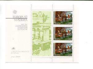 Portugal  Madeira 1982 Europa mini sheet   Mint VF NH