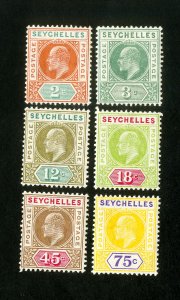 Seychelles Stamps MLH VF Lot Of 6 Early