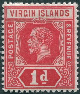 British Virgin Islands 1917 1d deep red & carmine SG70a unused